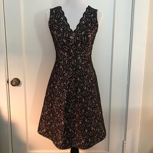 Spotlight by Warehouse Black Lace Dress US4 UK8